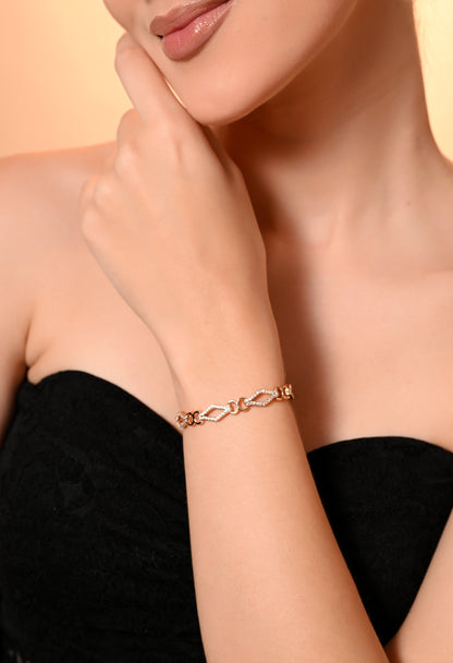 Gleaming Linked Grace Bracelet