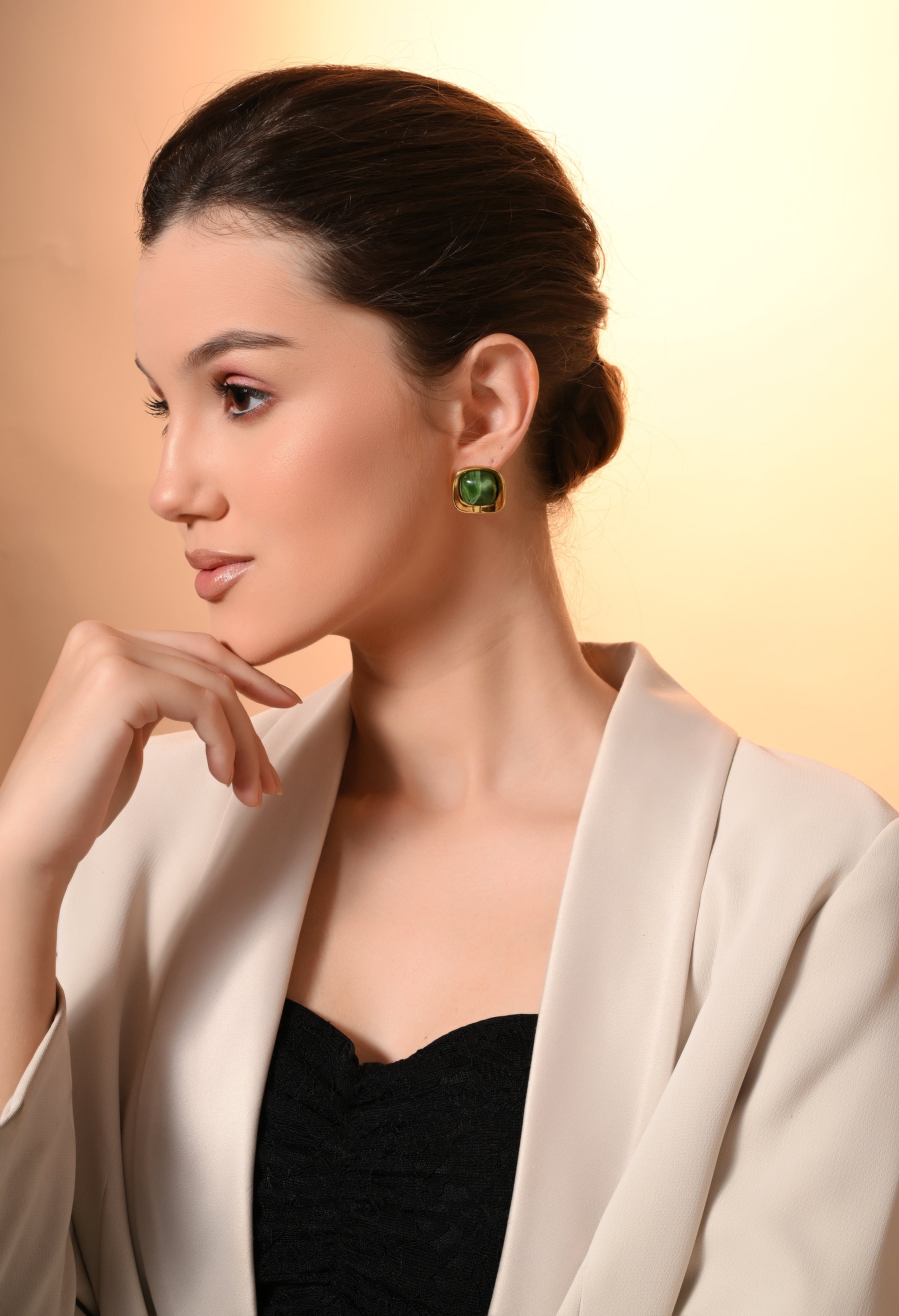 Emerald Radiance Studs