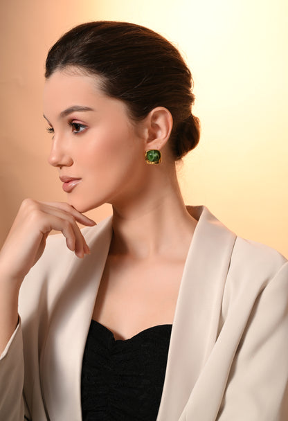 Emerald Radiance Studs