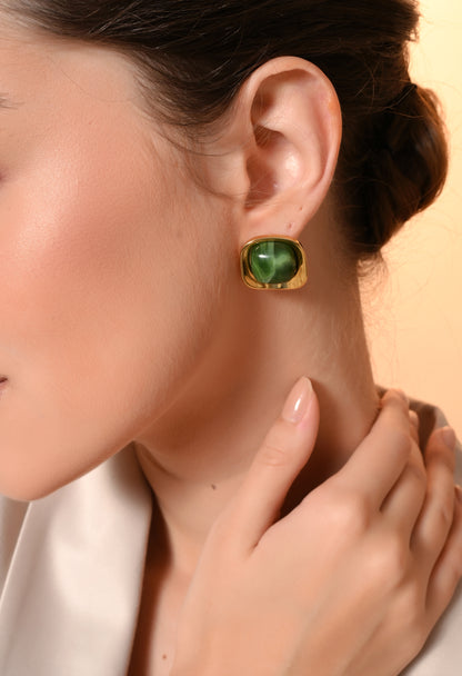 Emerald Radiance Studs