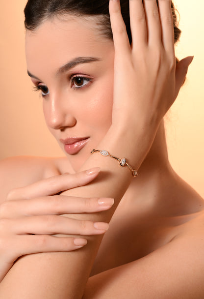 Elegant Marquise Crystal Bracelet