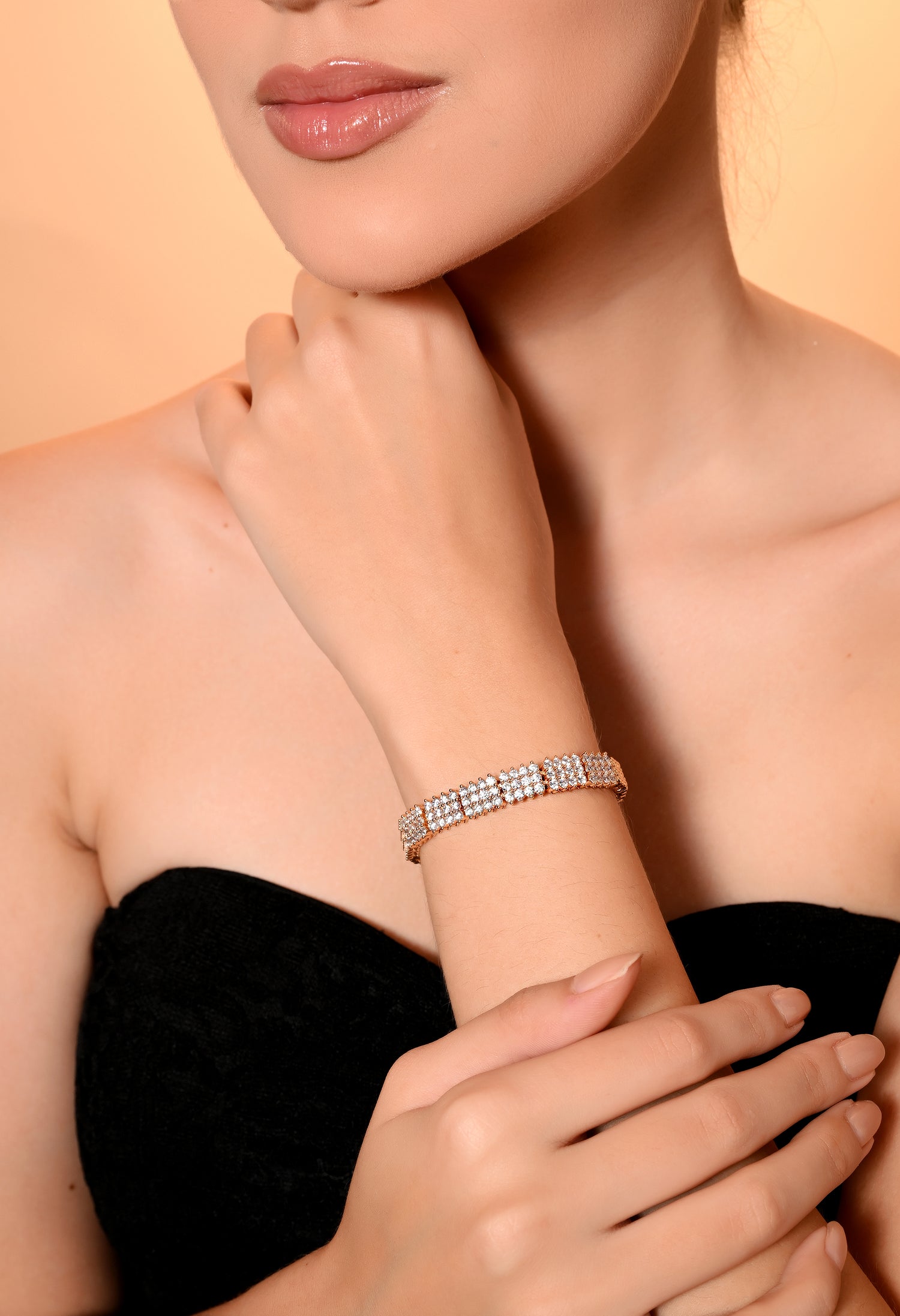 Radiant Crystal Symphony Bracelet