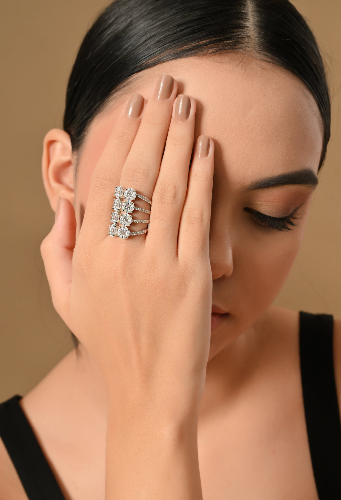 Starlit Radiance Statement Ring