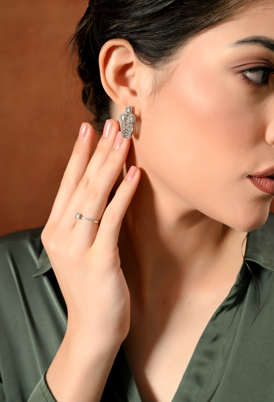 Radiant Spark Diamond Drop Earrings