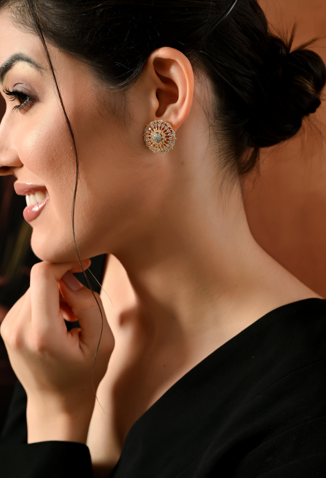 Royal Spark Sunburst Earrings