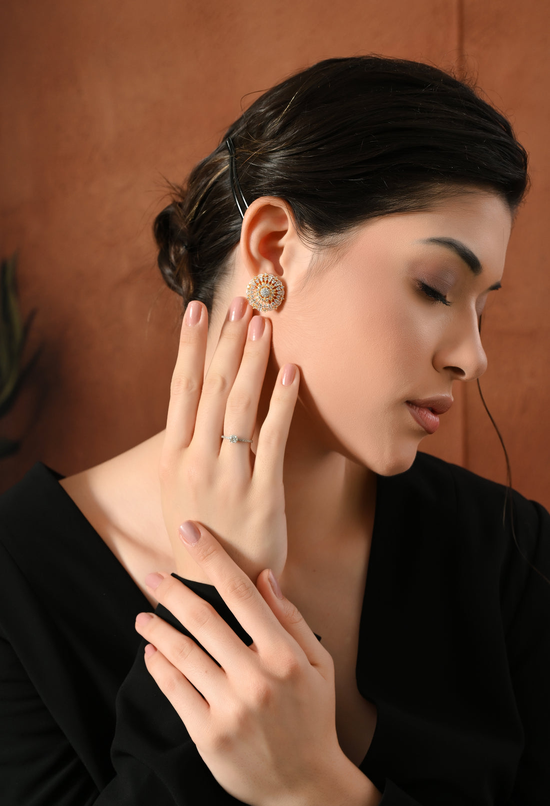 Royal Spark Sunburst Earrings