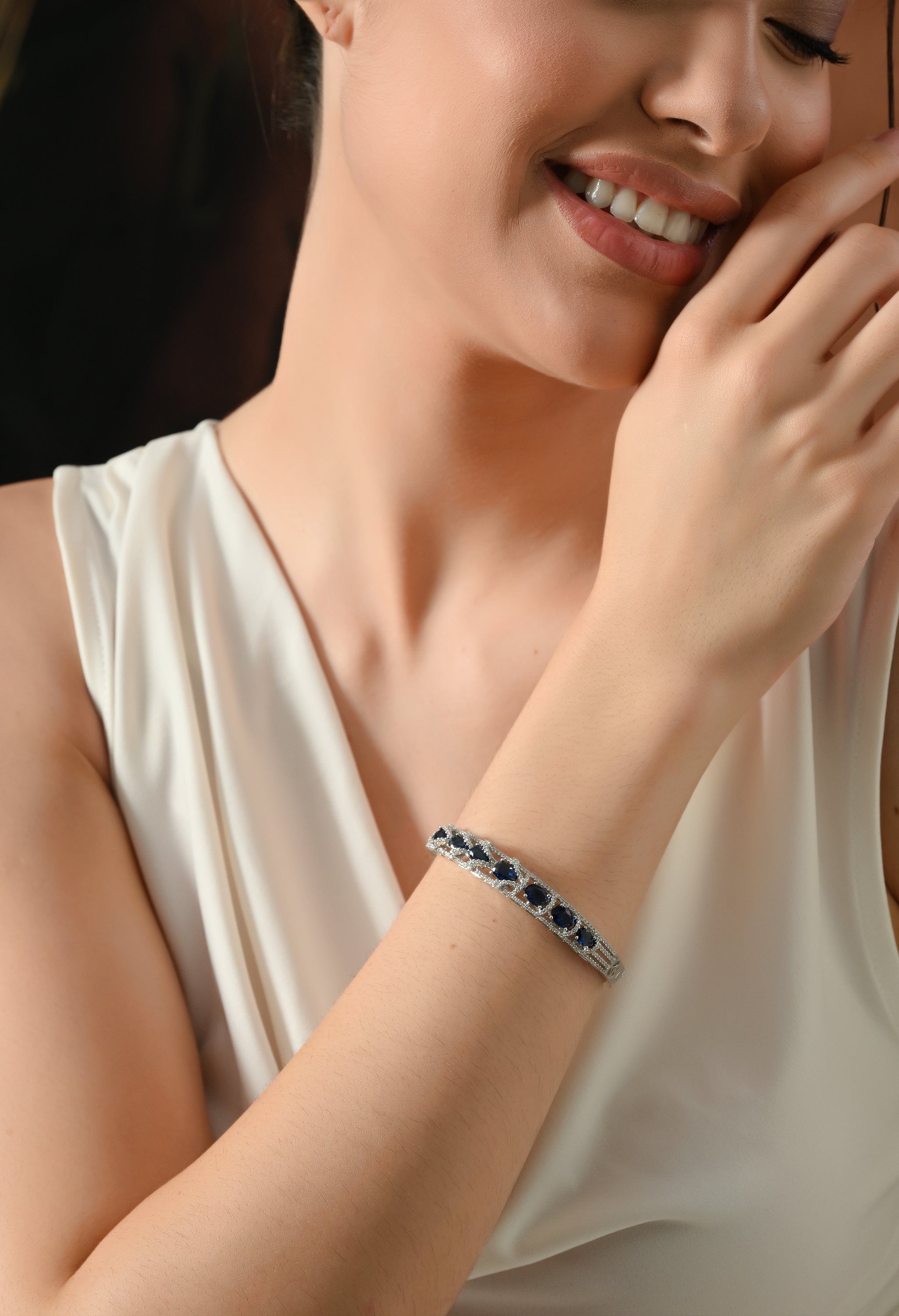 Midnight Sapphire Sparkle Bracelet