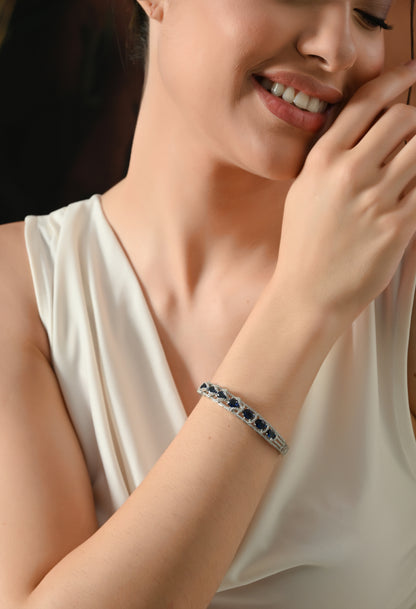Midnight Sapphire Sparkle Bracelet