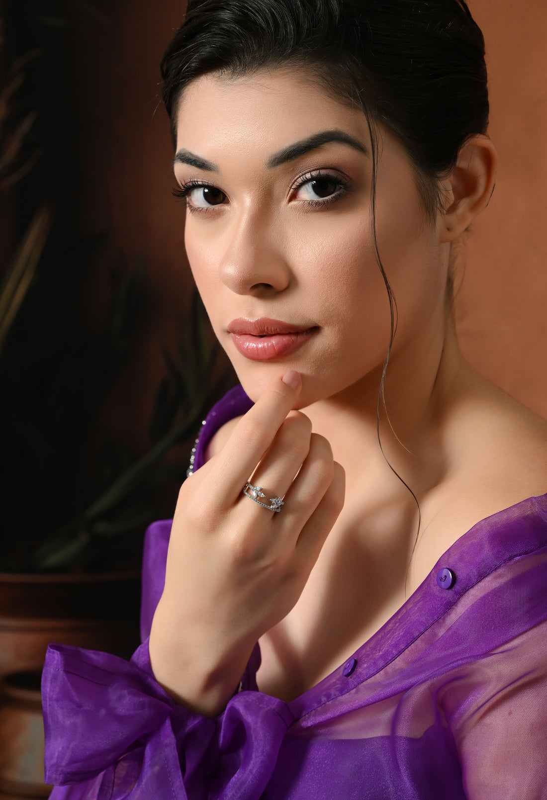 Sparkling Starry Dreamy Silver Ring