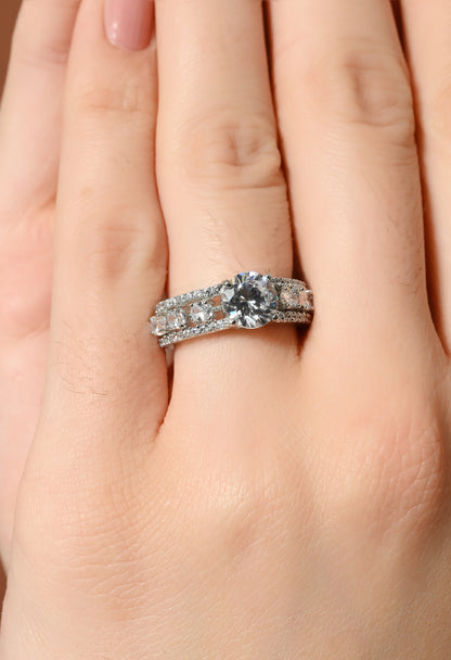 Sparkling Elegance Shimmering Crystal Ring