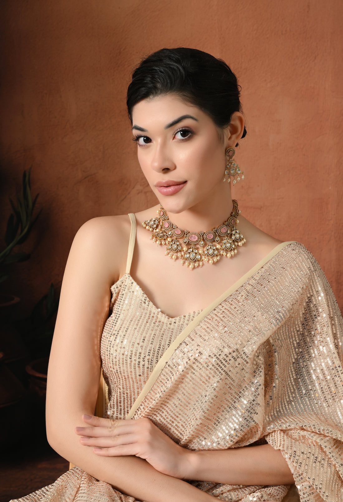 Radiant Elegant Pearl Blossom Necklace