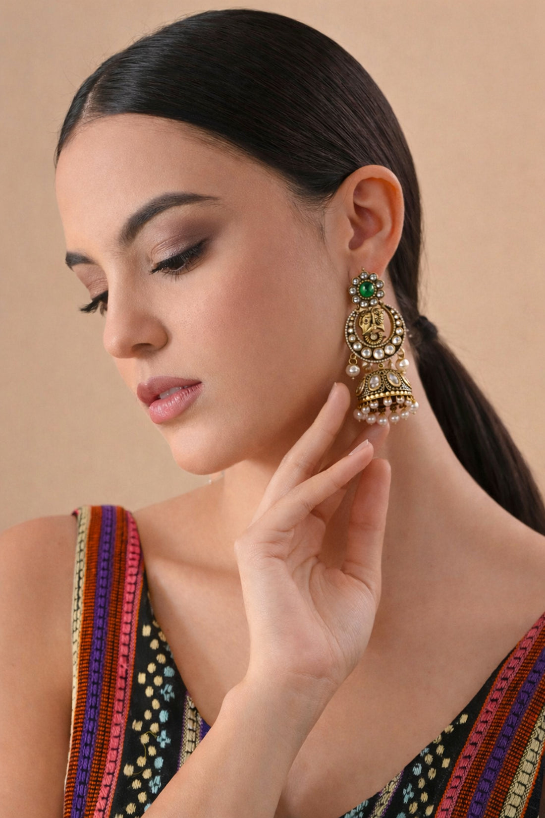 Divine Elegance Jhumka