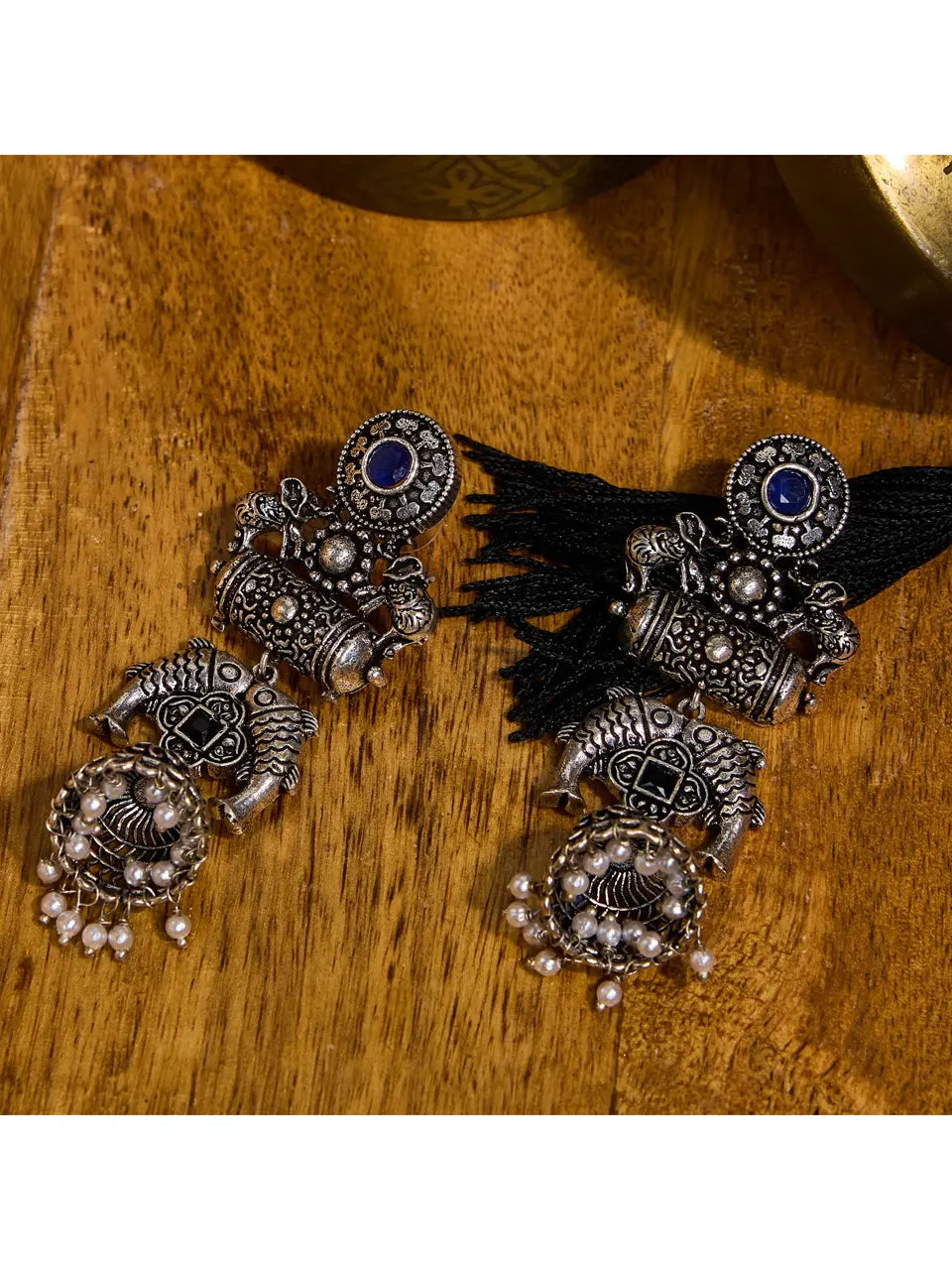 Mystical Oxidised Earrings