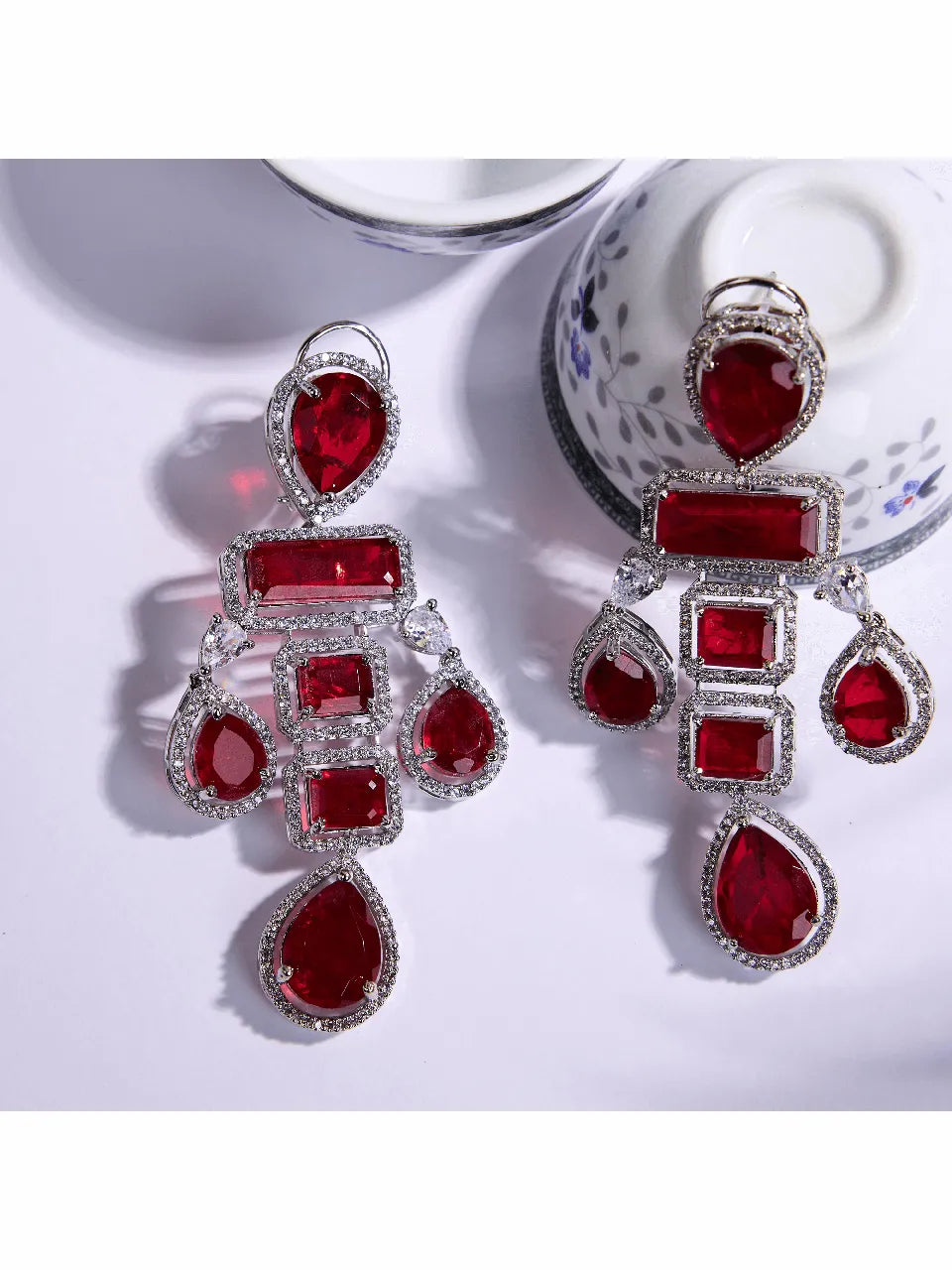 Ruby Sparkle Earrings