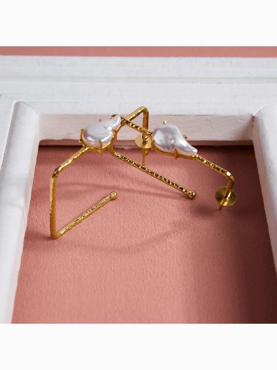 Gilded Pearl Earrings