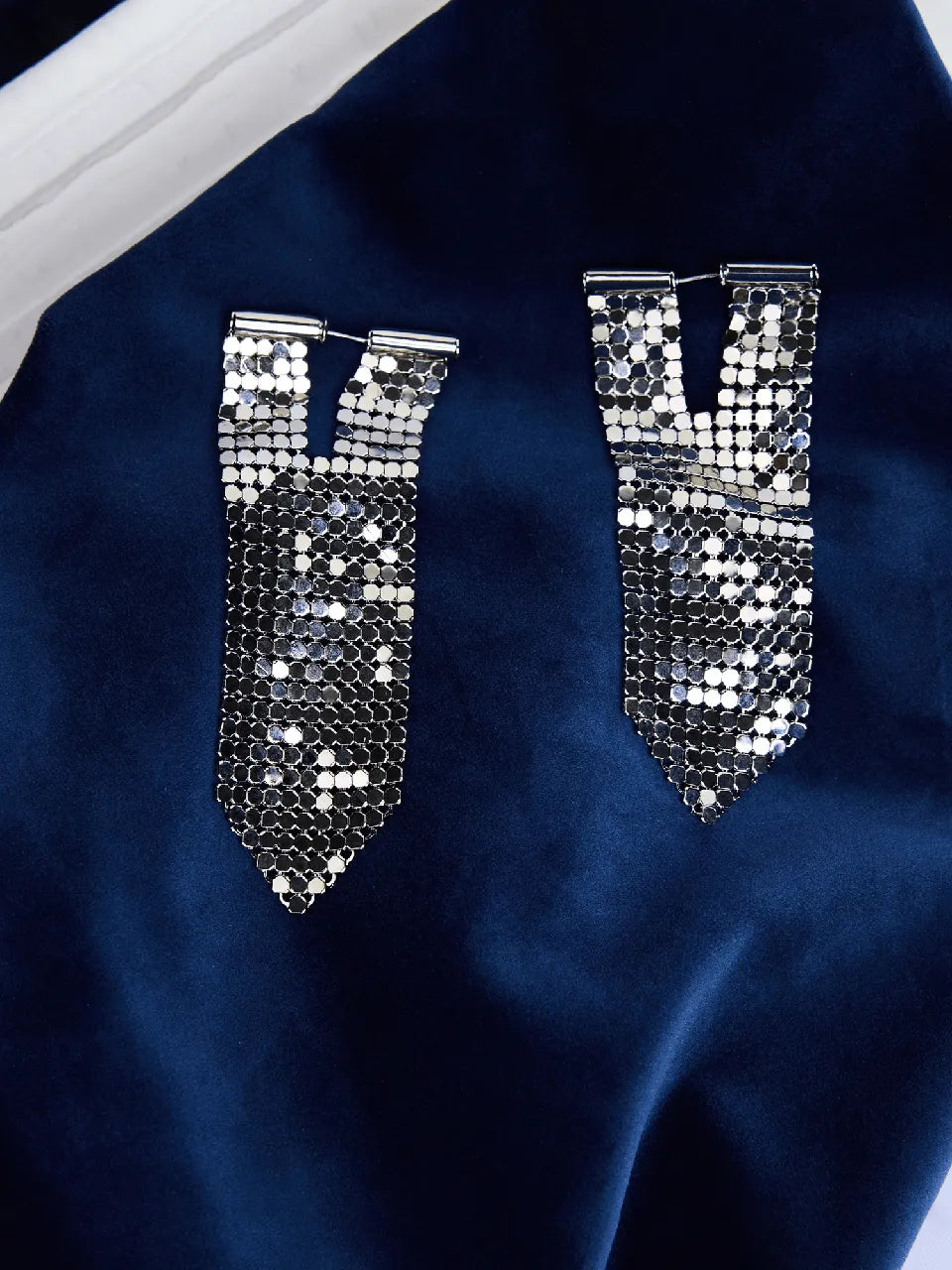 Silver Fringe Earrings