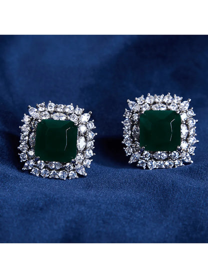 Enchanted Emerald Studs