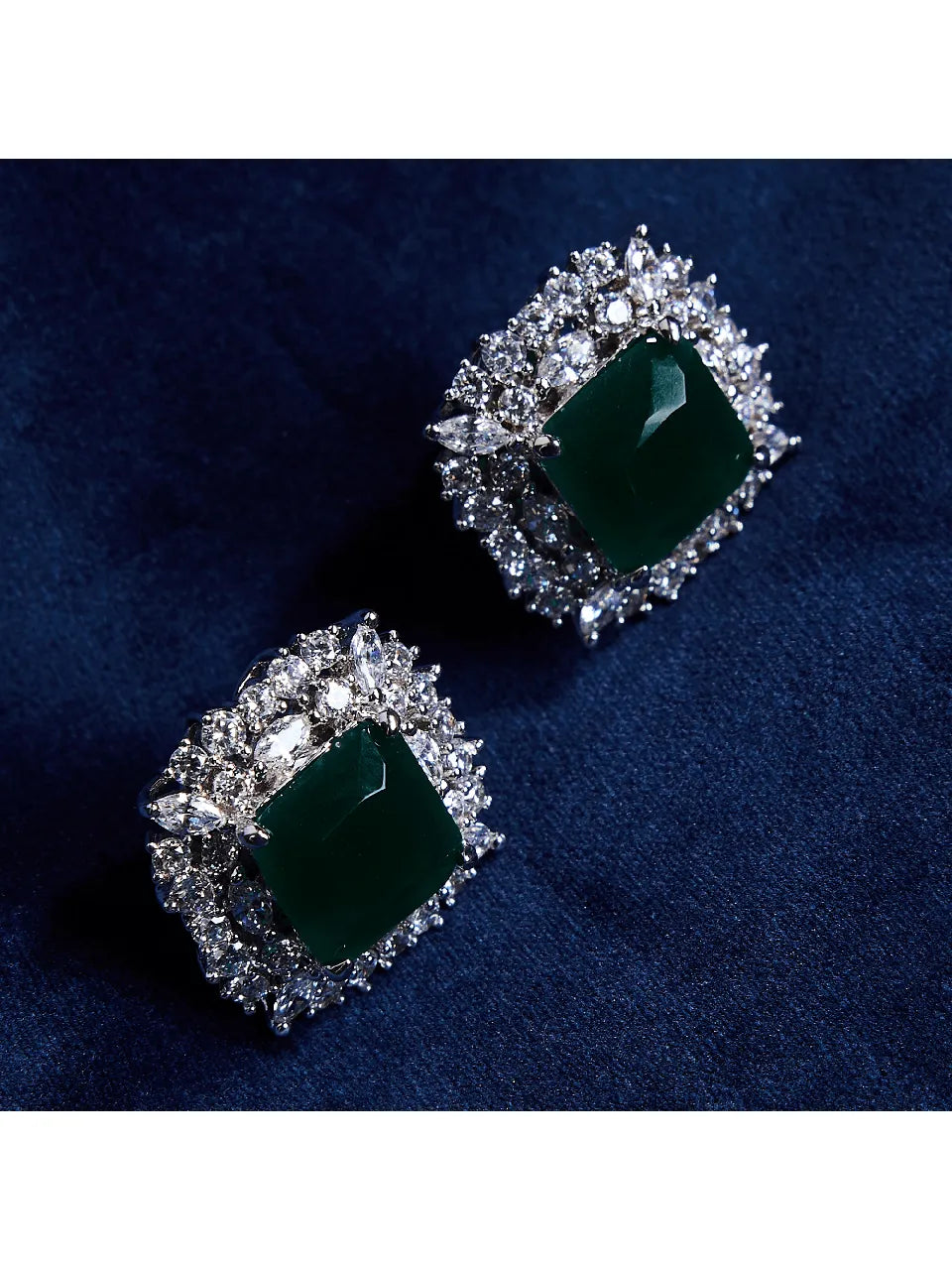 Enchanted Emerald Studs