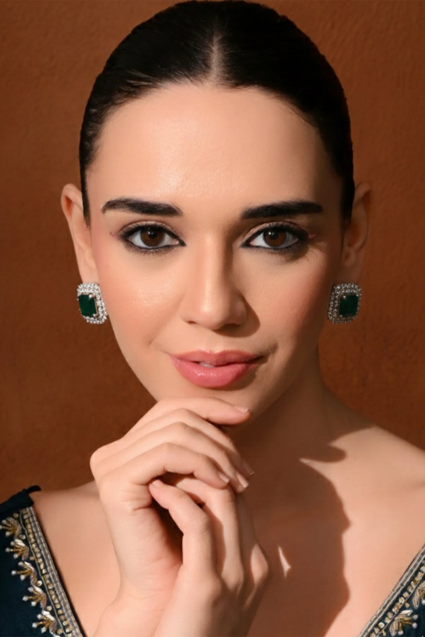 Enchanted Emerald Studs