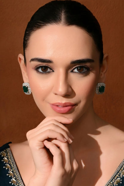 Enchanted Emerald Studs