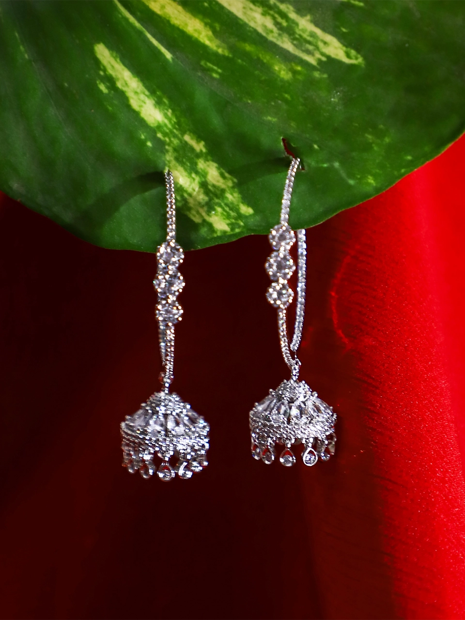 Alishba Hoop Jhumka Earrings