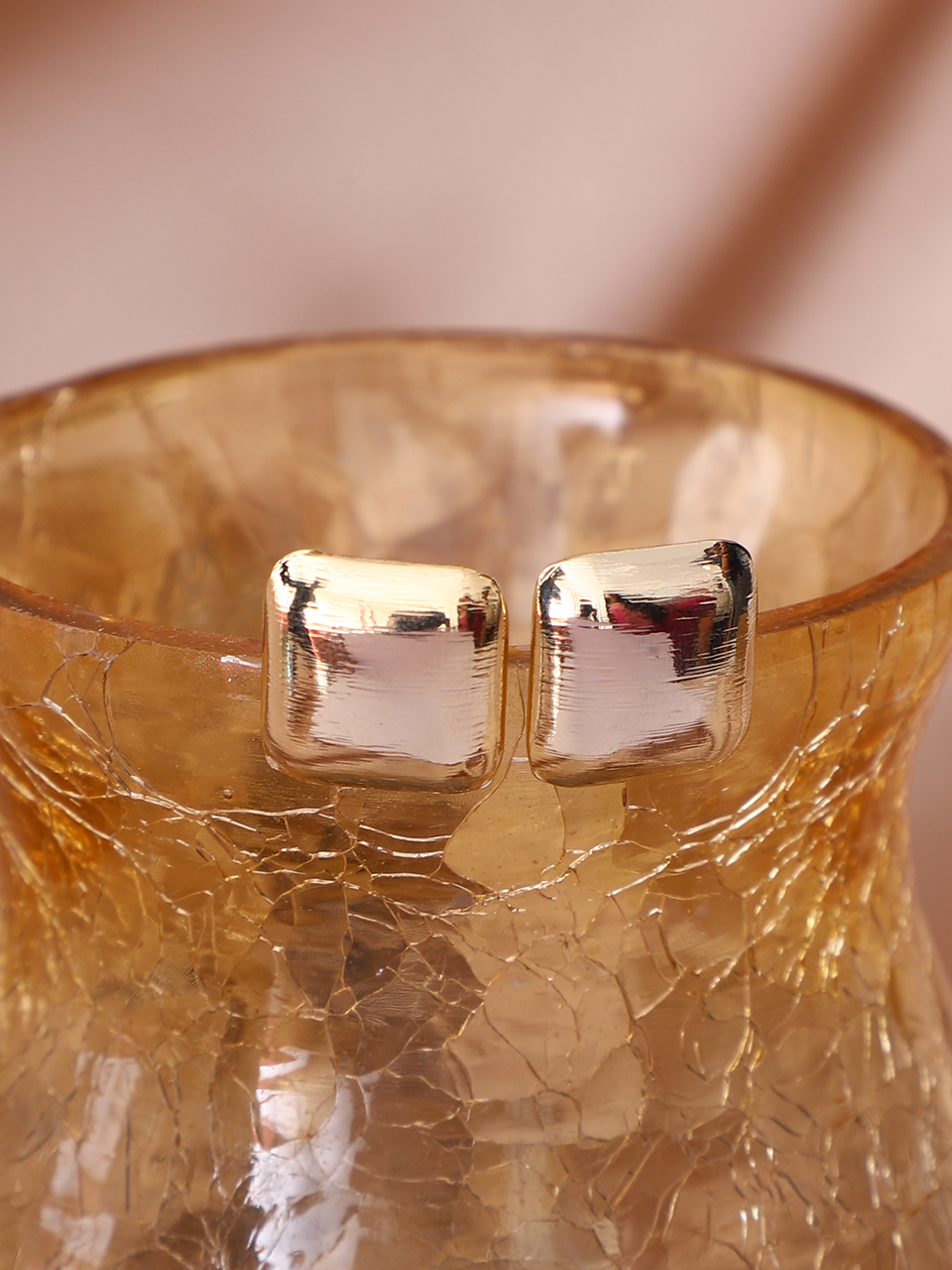 Golden Glitz Studs