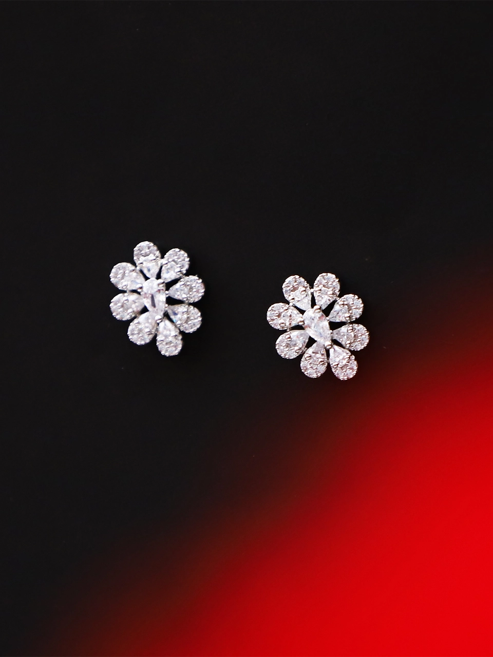 Silver Petal Earring