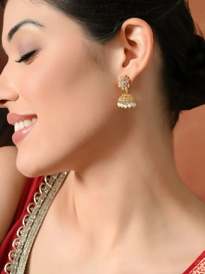 Radiant Glow Pearl Jhumkas