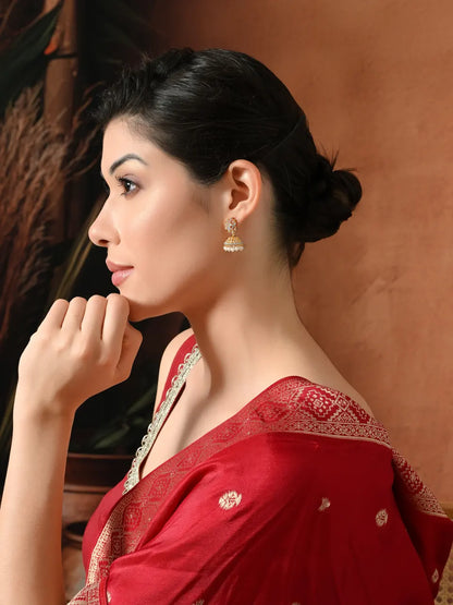 Radiant Glow Pearl Jhumkas