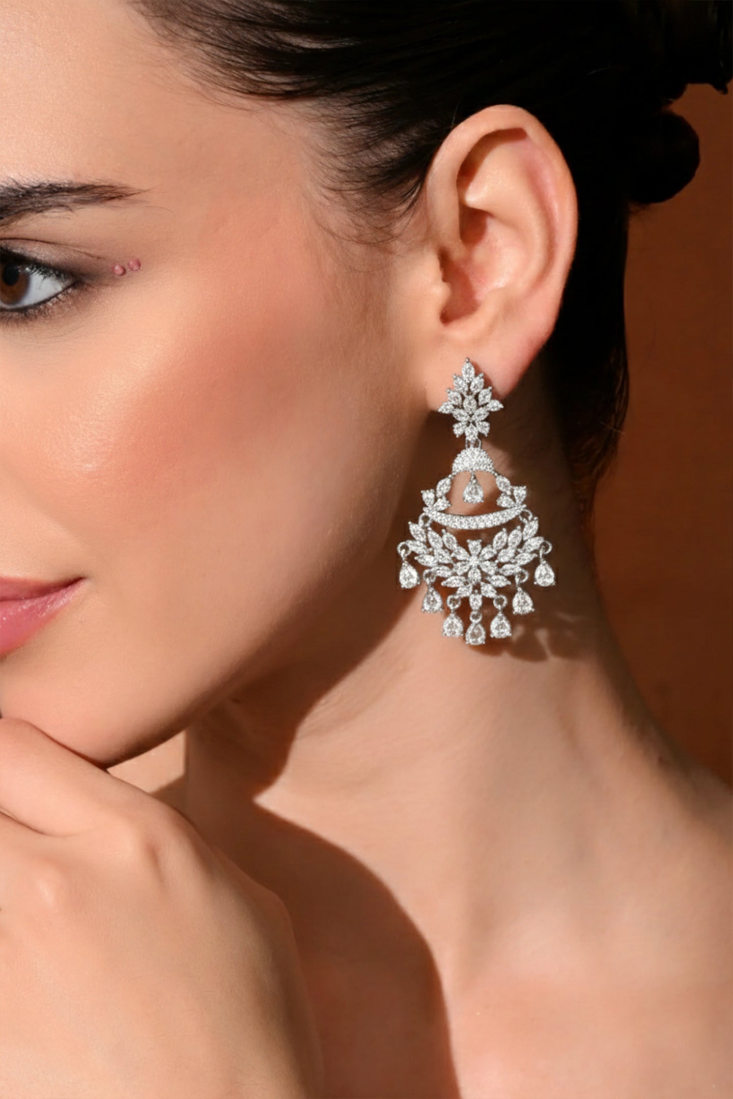 Glimmering Chandelier Earrings