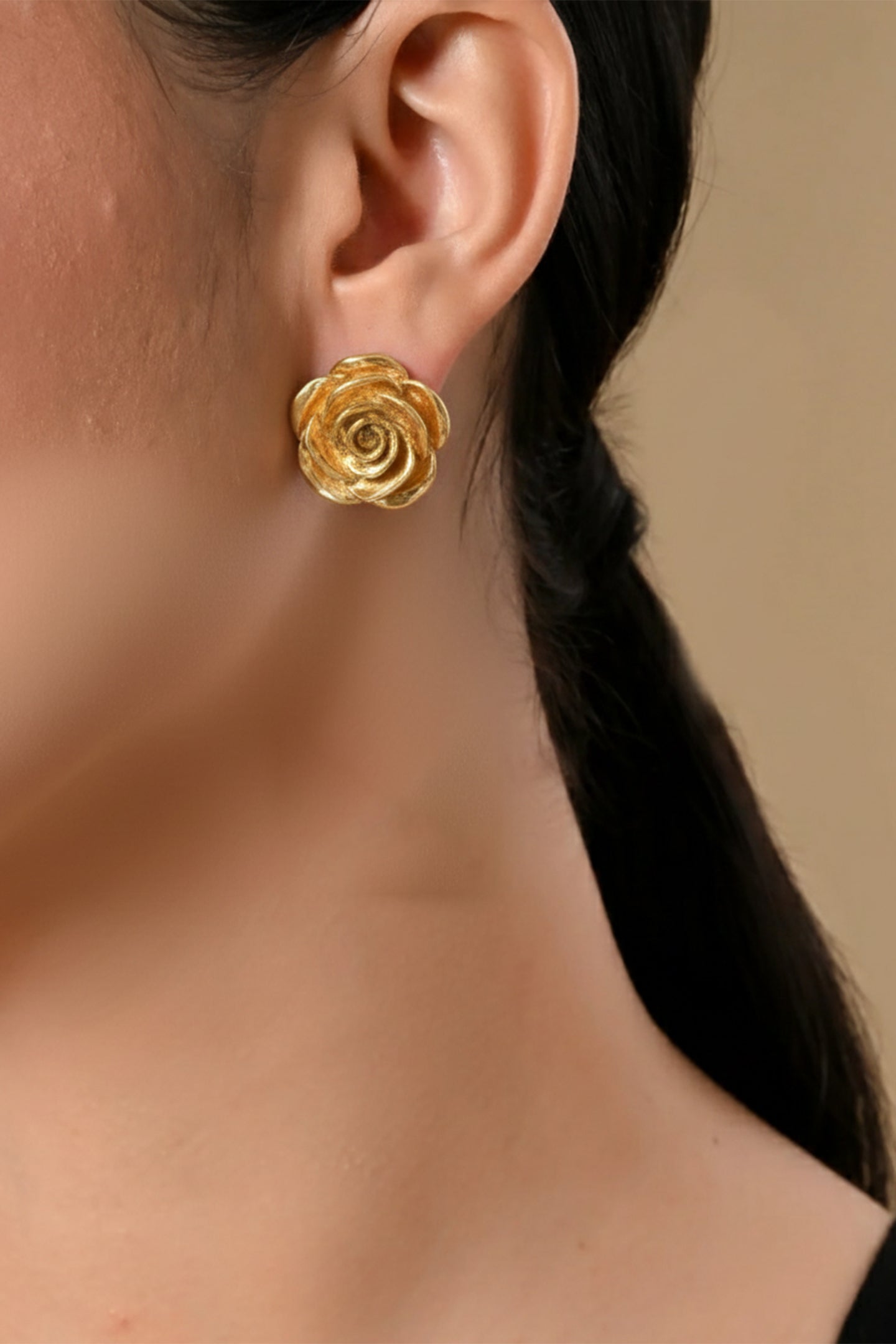 Golden Rose Glow Earrings