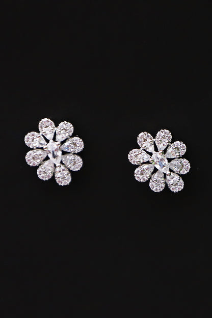 Silver Petal Earring