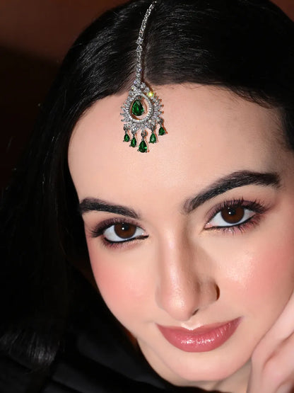 Emerald Grace Maang Tikka