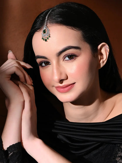 Emerald Grace Maang Tikka