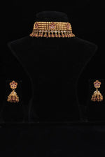 Load image into Gallery viewer, Polki Choker Necklace Set

