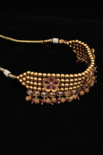 Load image into Gallery viewer, Polki Choker Necklace Set
