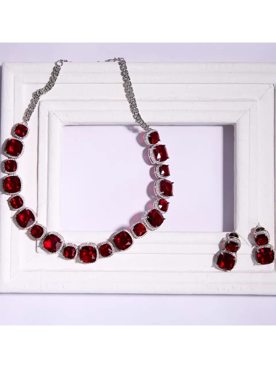 Timeless Charm CZ &amp; Ruby Rede Masterpiece