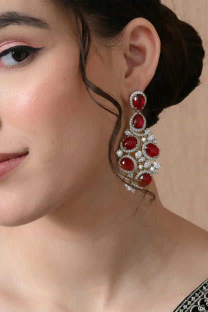 Radiant Red Timeless Sophistication Earrings