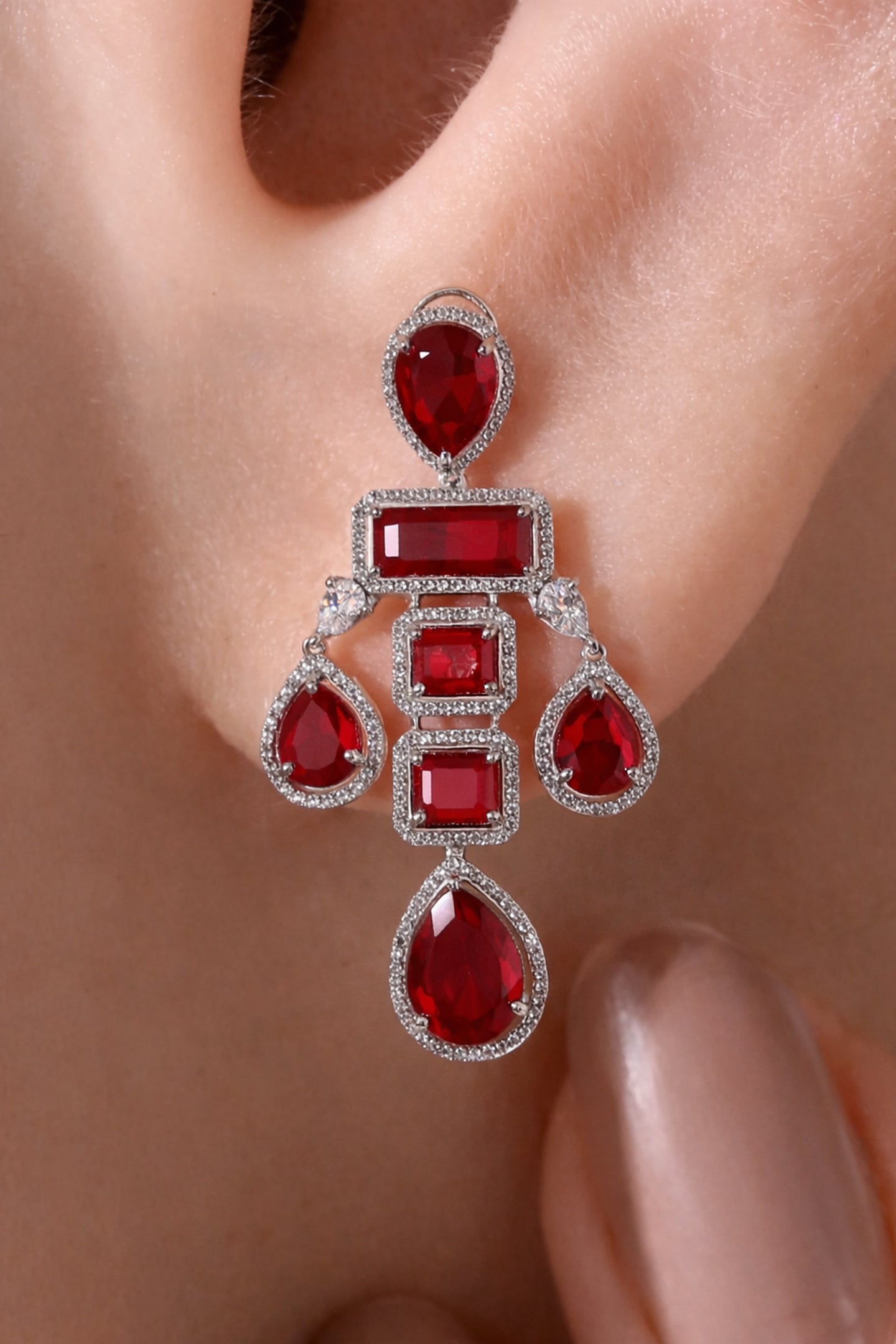 Ruby Sparkle Earrings