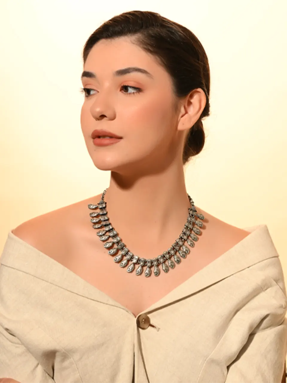 Silver Heritage Tribal Necklace