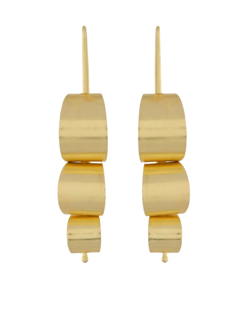 Bold Gold Hoop Drop Earrings