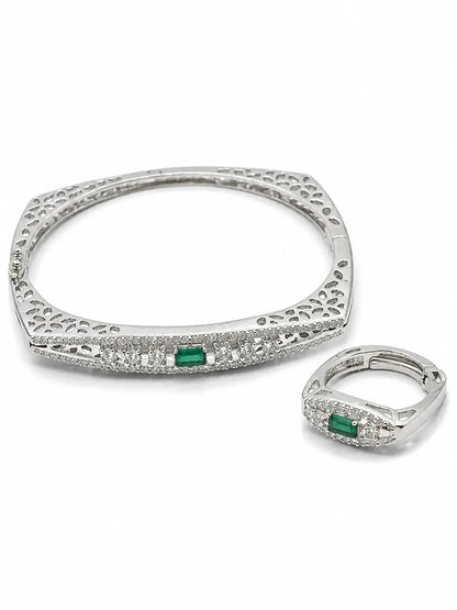 Emerald Luxe Bracelet and Ring Set