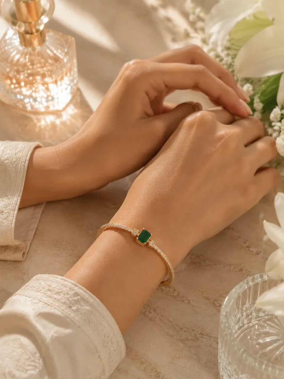 Emerald Luxe Crystal Bracelet