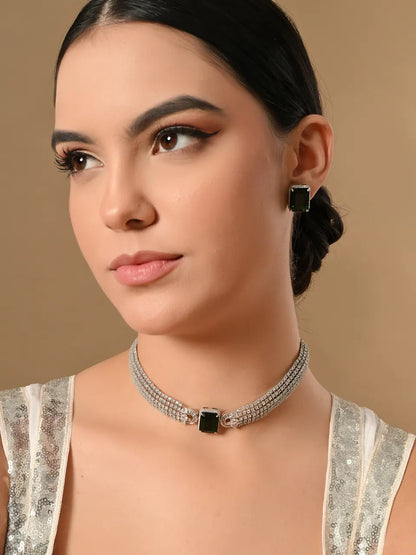 Charming Emerald Elegance jewelry set