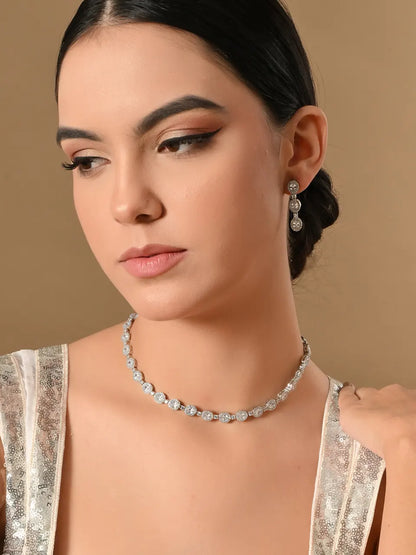 Ethereal Crystal Elegance Jewelry Set