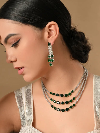 Elegant Emerald Dream Jewelry Set