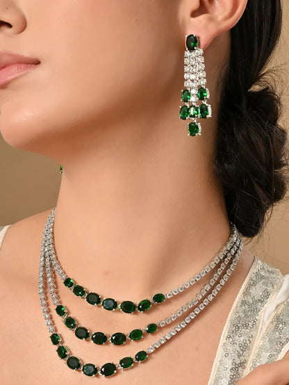 Elegant Emerald Dream Jewelry Set