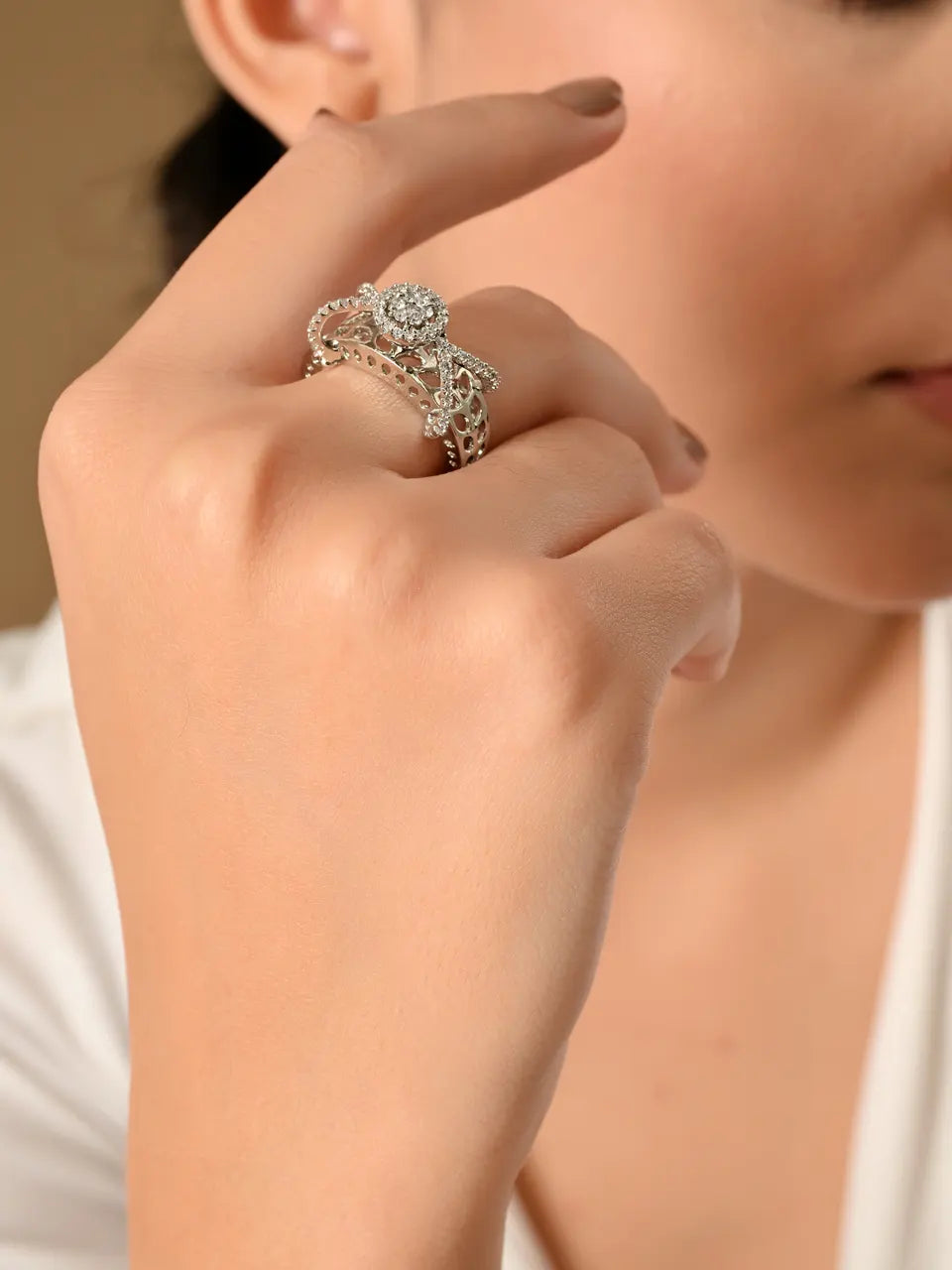 Enchanted Silver Radiance Ring
