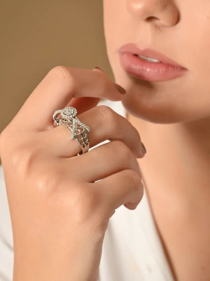 Enchanted Silver Radiance Ring
