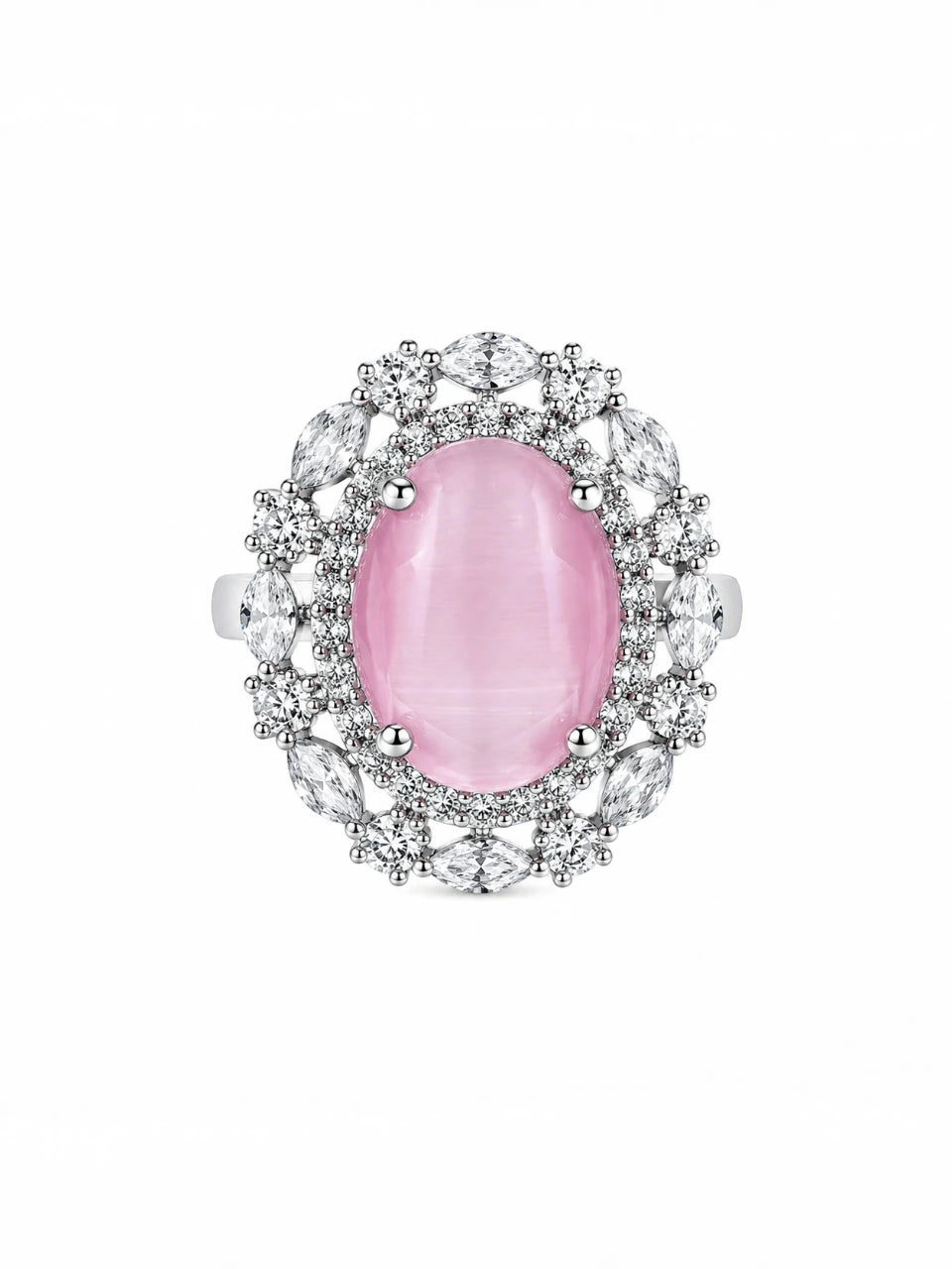 Blush Halo Ring